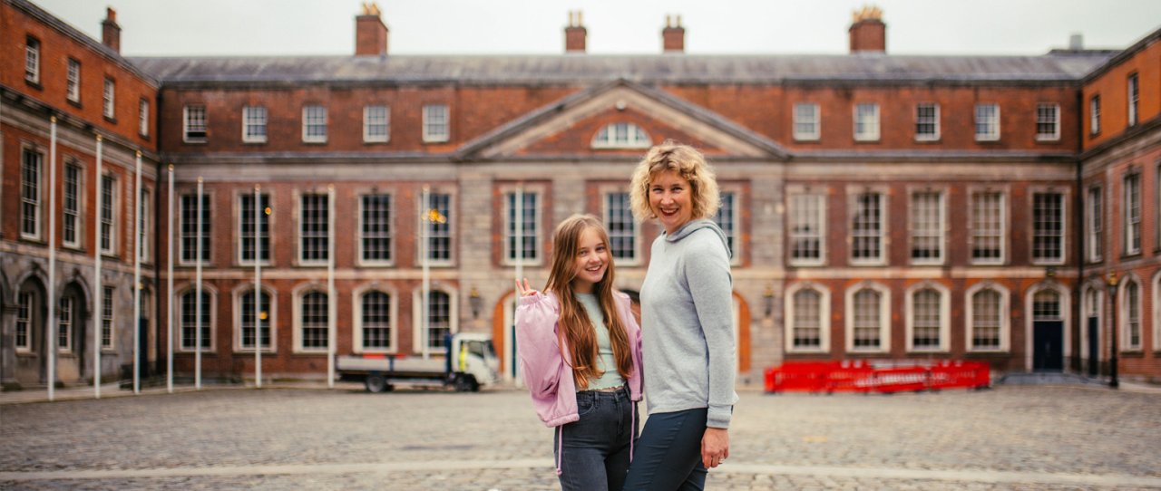 visitors to dublin castle, ireland